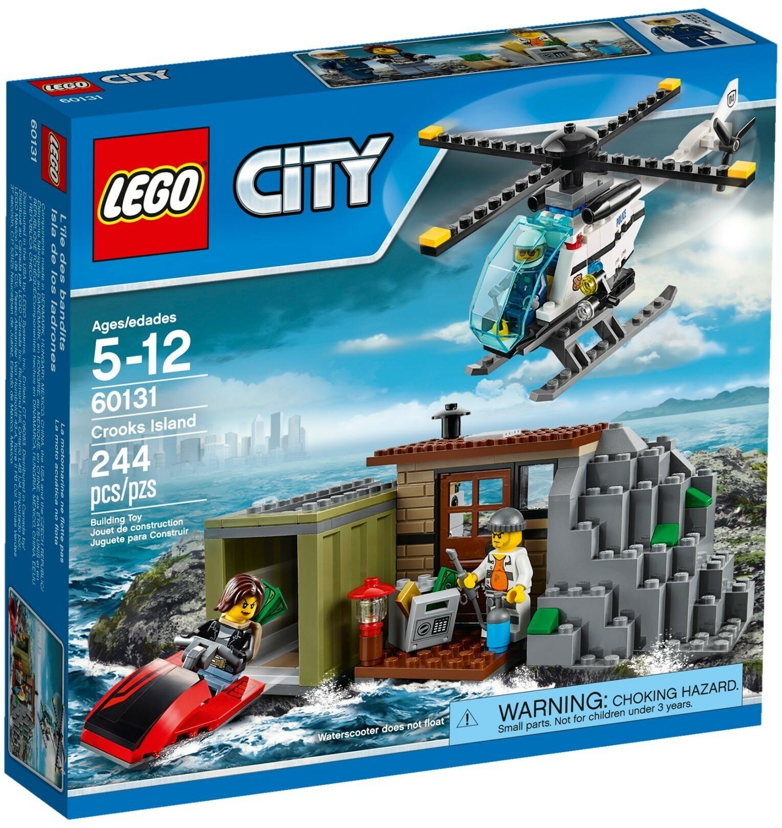 Конструктор LEGO 60131 Полиция: Остров мошенников, 244 дет.