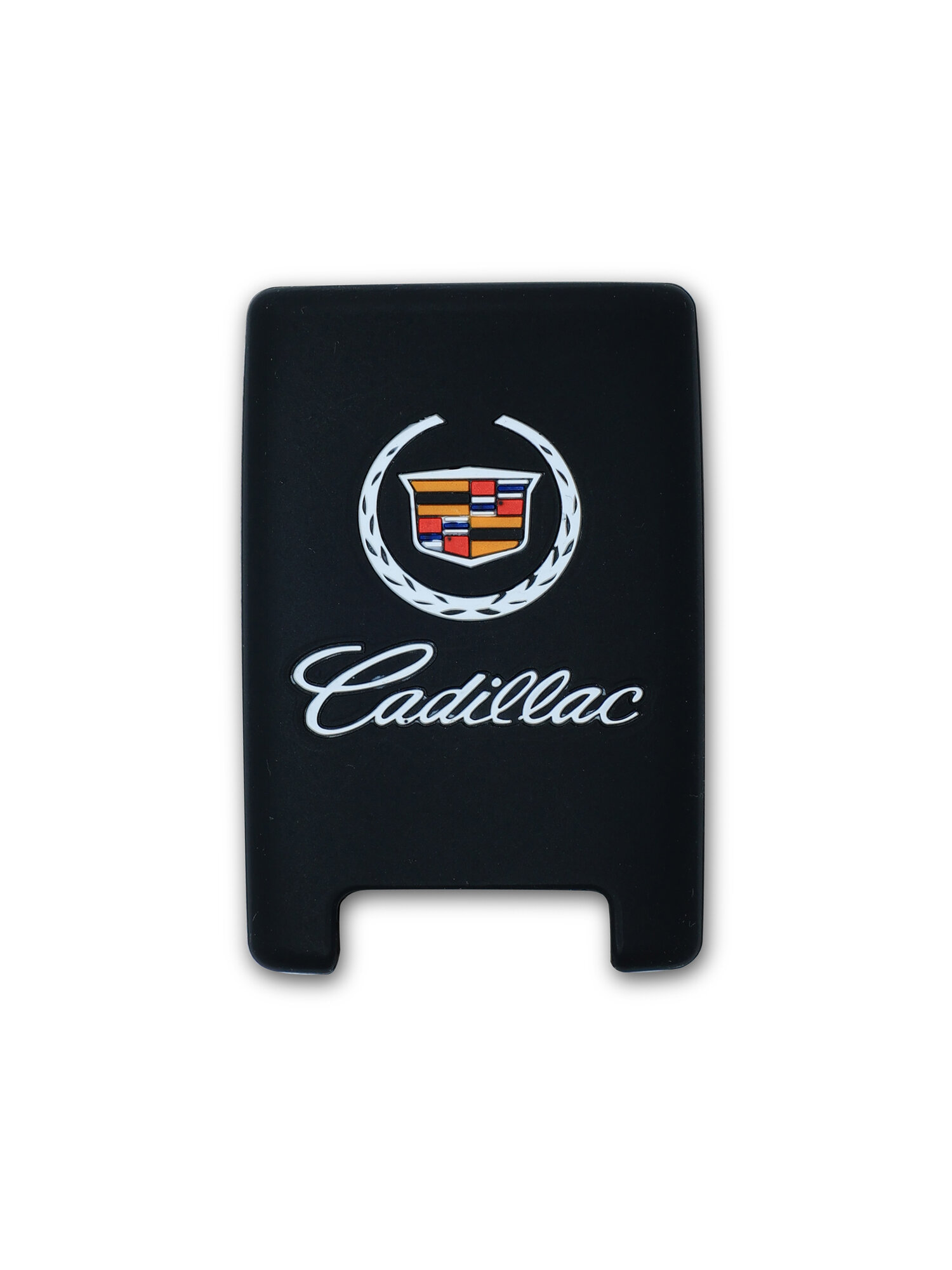 Силиконовый чехол BGT для ключа Cadillac (Кадиллак) SRX, влагозащитный, ударопрочный, черный — фото 1