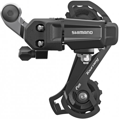 Переключатель задний Shimano Tourney TY200 GS 7/6 скоростей, черный, на болт/петух ARDTY200RHR