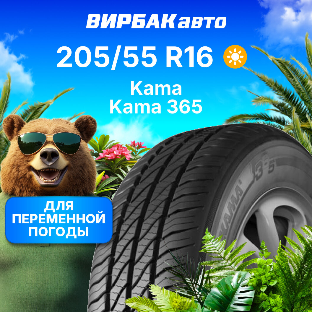Летние шины Kama Kama 365 205/55R16 91H