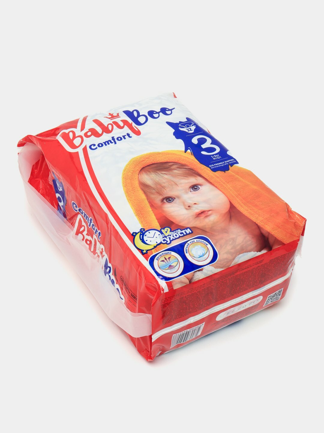 Подгузники BabyBoo "Comfort-3", 32шт, размер 3, для детей 5-9кг, гипоаллергенные — фото 1