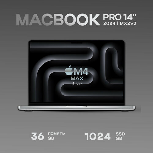 Ноутбук Apple MacBook Pro 16 2024 M4 Max 36/1024GB Silver (MX2V3)
