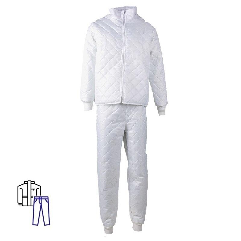 Костюм для пищевого производства КНР утепленный универсальный размер 48-50 на рост 170-176 (у17-КУ утеп универс бел)
