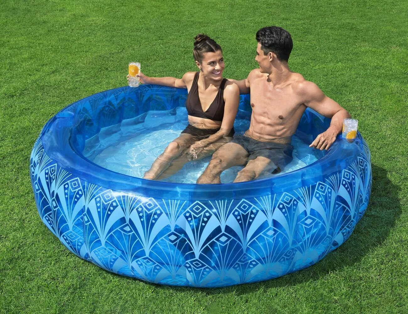 Надувной бассейн Bestway Bohemian Blue, 168х53 см, от 6 лет, 54479