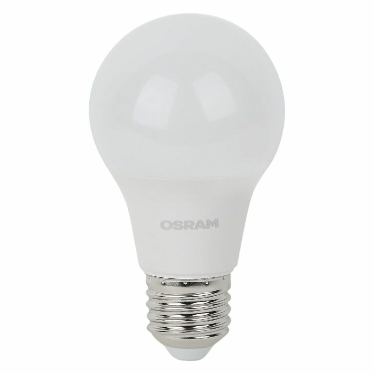 Лампа светодиодная (LED) Груша Е27 9Вт 806лм 6500К 230В матов. Osram (комплект 2 шт)