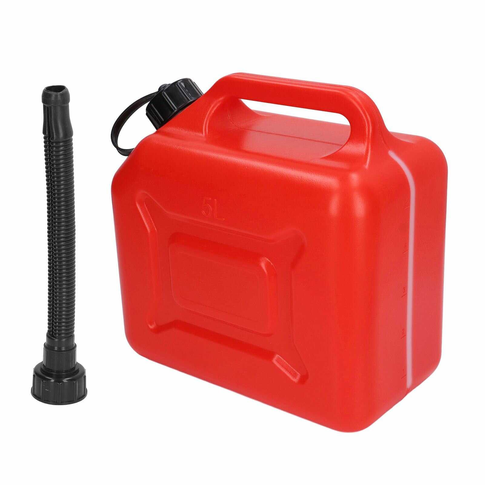 Бензобак 5л 13 галлона ABS не протекающий красный портативный бензобак с трубой и шкалой 27 см