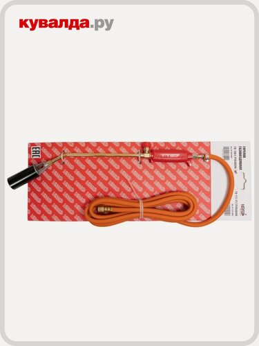 Изображение товара Горелка газовоздушная KRASS ГВ-100 с рукавом 3 м (M16x1,5 LH) вентильная