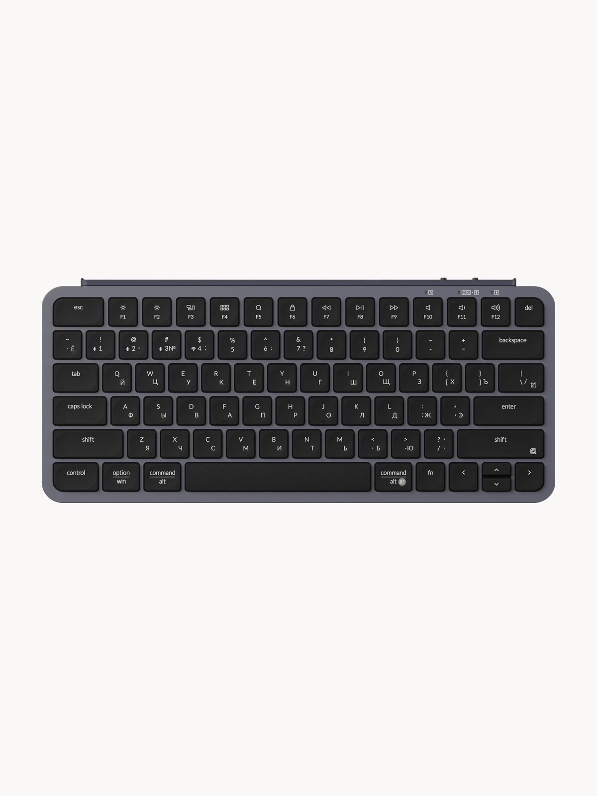 Ножничная Keychron B1 Pro, space grey, раскладка английская/русская (ANSI), для устройств Apple/для планшета, беспроводная, Bluetooth/USB/радиоканал