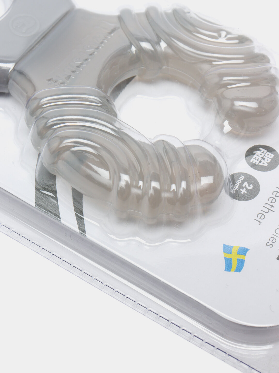 Прорезыватель Twistshake, силиконовый, для детей от 2 мес, серый — фото 1