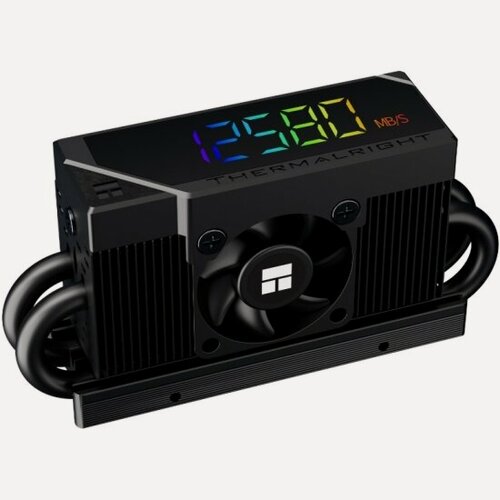 Изображение товара Кулер для M.2 SSD Thermalright HR-10 2280 PRO Digital BLACK (TRHR10.2280. PRO. D. B)