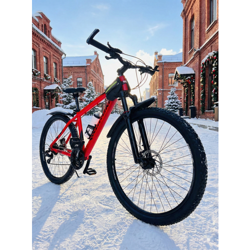 Горный взрослый велосипед GROM 27.5 дюймов / городской мужской и женский велик для прогулки / красный