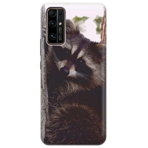 фото Ультратонкий силиконовый чехол-накладка для honor 30 с принтом "енотик" gosso