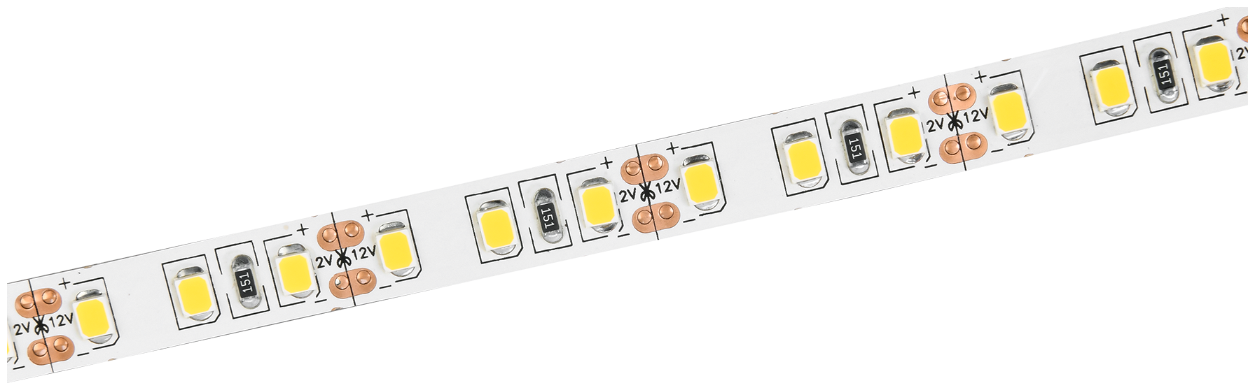 Лента светодиод LSR-2835 9,6Вт 120Led 3000К 12В бел IP20 3м IEK (1/20) - фотография № 1