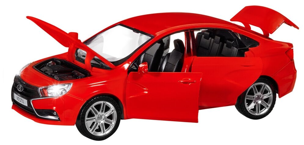 Модель Lada Vesta седан красный Автопанорама