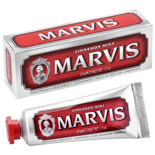 Зубная паста Marvis Cinnamon Mint, 25 мл, 25 г marvis cinnamon mint concentrated