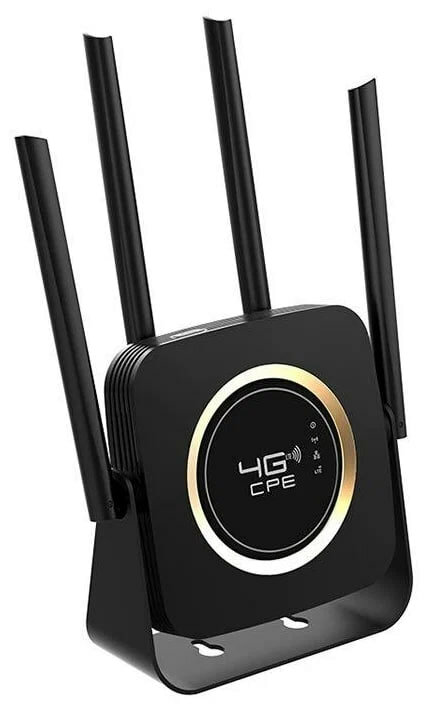 JR HUD+ CPE / WiFi premium - 4G LTE 3G WiFi-роутер с антенным разъемом SMA и дисплеем / аккумулятор, беспроводной, модем. black