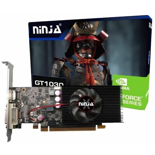 Видеокарта SINOTEX NINJA GeForce GT1030, NH103FG44F, 4Gb DDR4, 64bit, DVI/HDMI, 1xFan, RTL