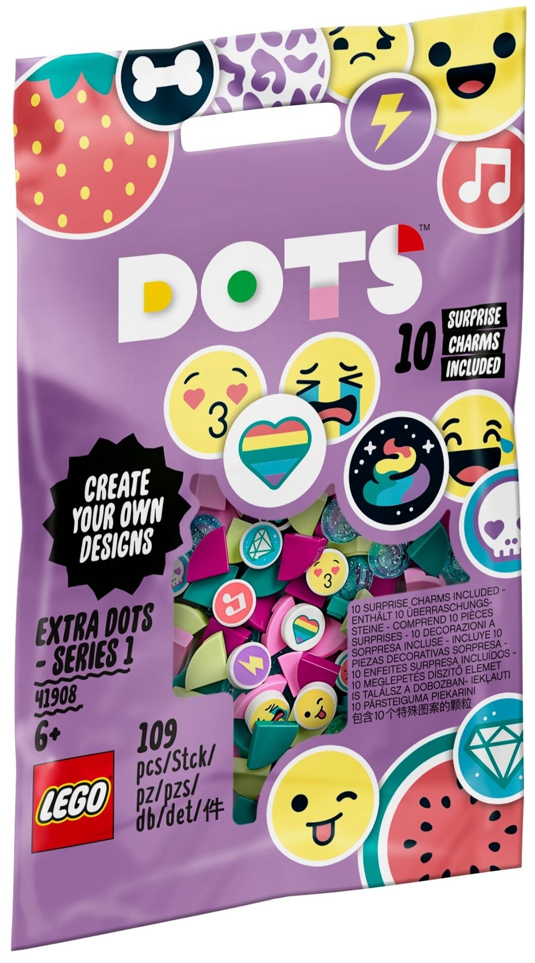 Детали LEGO DOTS 41908 Серия 1, 109 дет.