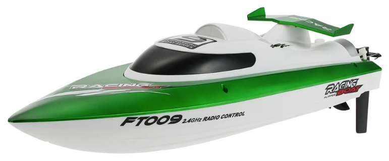 Feilun Радиоуправляемый катер Fei Lun High Speed Green Boat 2.4GHz - FT009-G