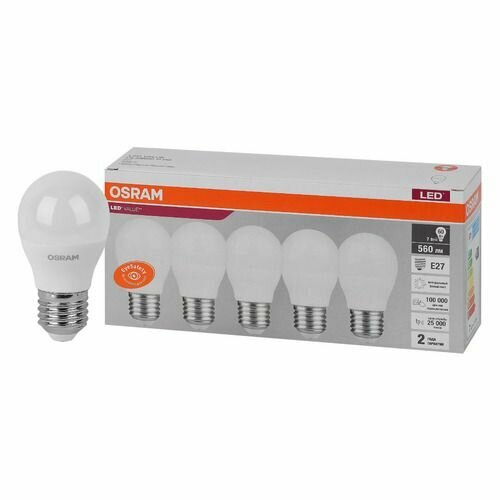 LVCLP60 7SW/840 230V E27 Экопак1X5 RU OSRAM - фотография № 4