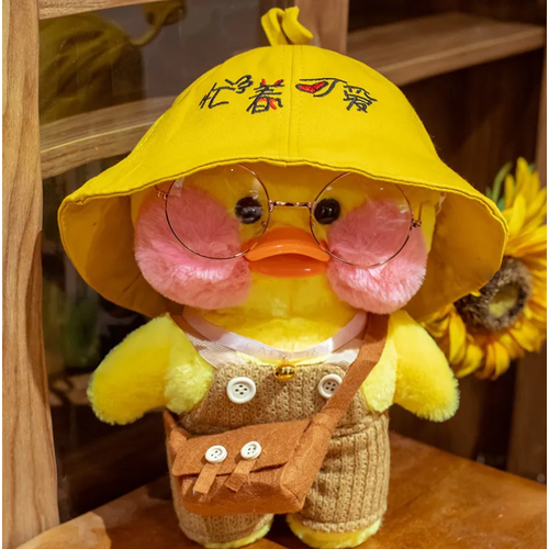 фото Мягкая игрушка утка лалафанфан/ утка лалафан/ lalafan duck/ tiktok/ утка tiktok toys