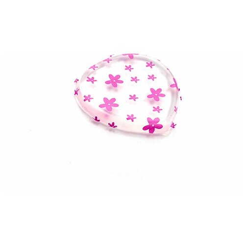 tnl спонж для макияжа силиконовый плоский сердце прозрачный с розовыми цветами TNL Professional Спонж Сердце прозрачный с розовыми цветами