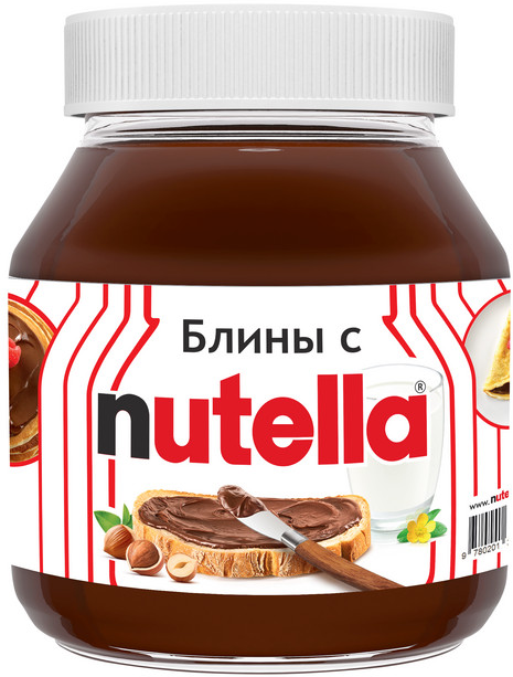 Паста ореховая с добавлением какао Nutella 630 гр ст/б