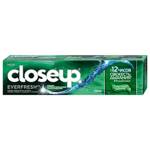 Купить Зубная паста CloseUp Everfresh мятный заряд, 100 мл (2 шт)