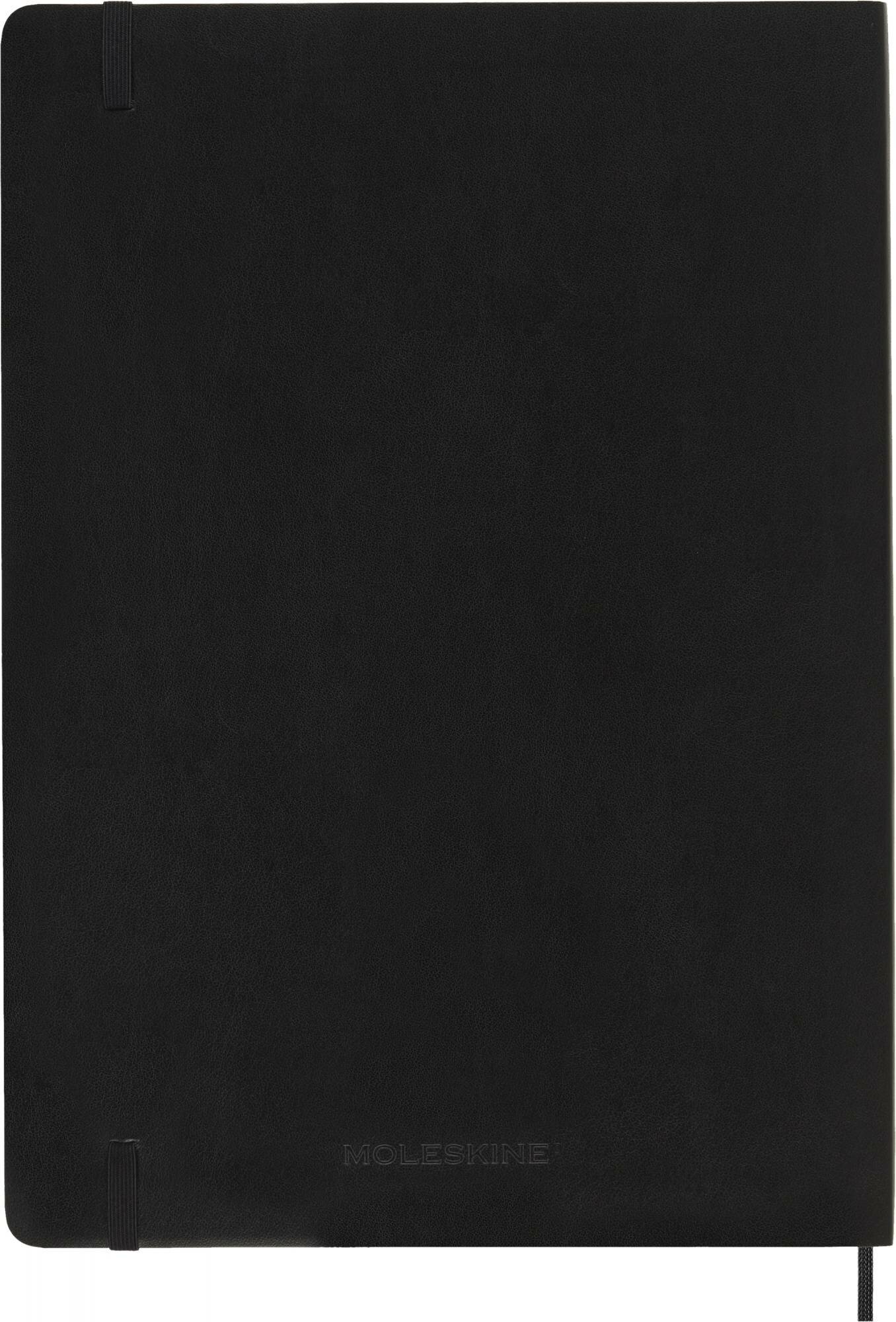 Блокнот Moleskine CLASSIC SOFT A4 192стр. линейка мягкая обложка черный - фото №5