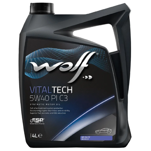 Масло моторное - Wolf Vitaltech 5W40 PI C3 4Л 8302916