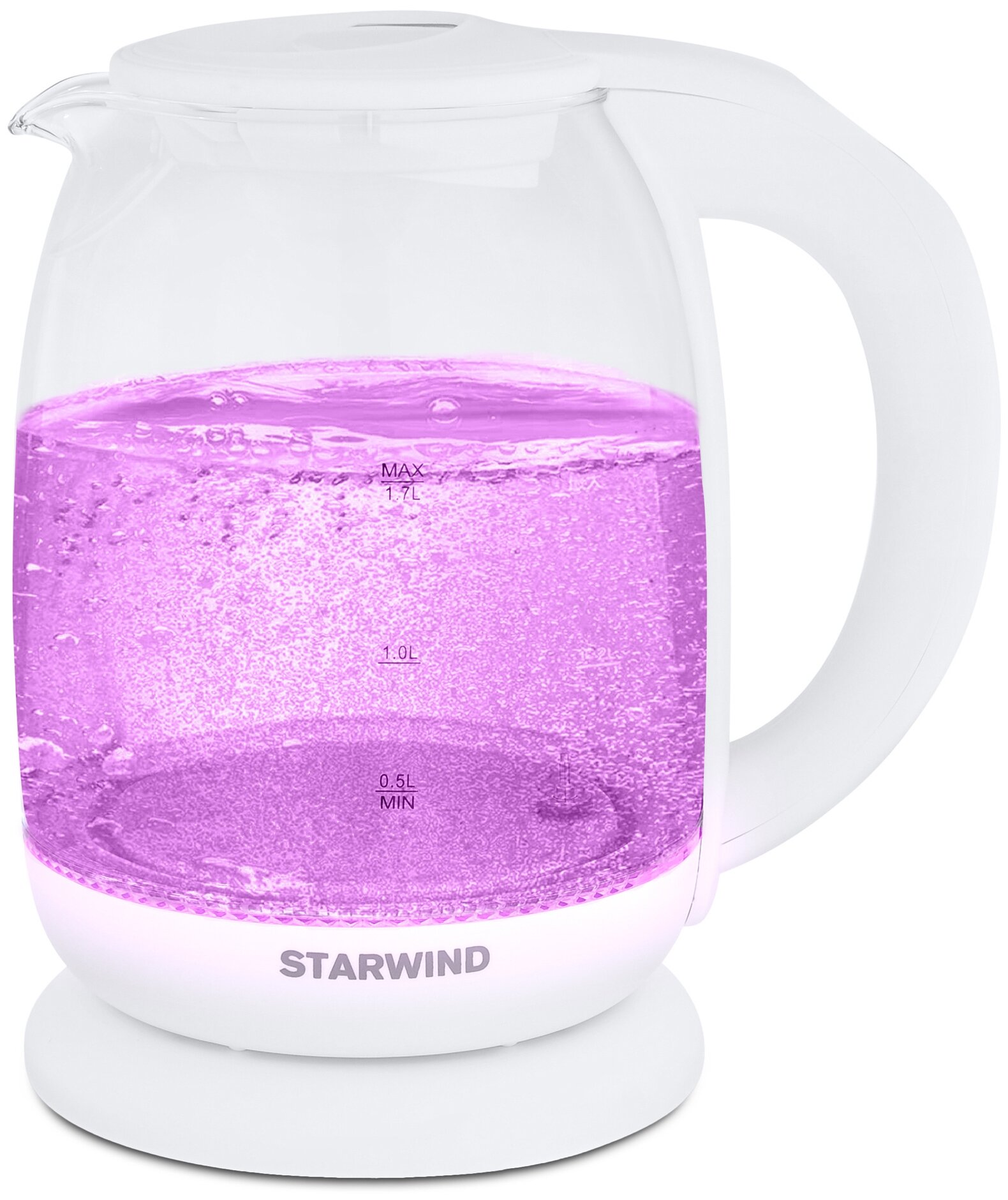 Чайник электрический STARWIND , 2200Вт, белый - фото №8