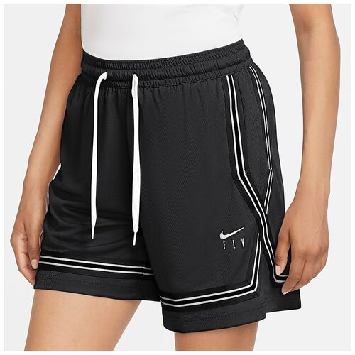 фото Шорты nike dri-fit swoosh fly, размер l, black/white
