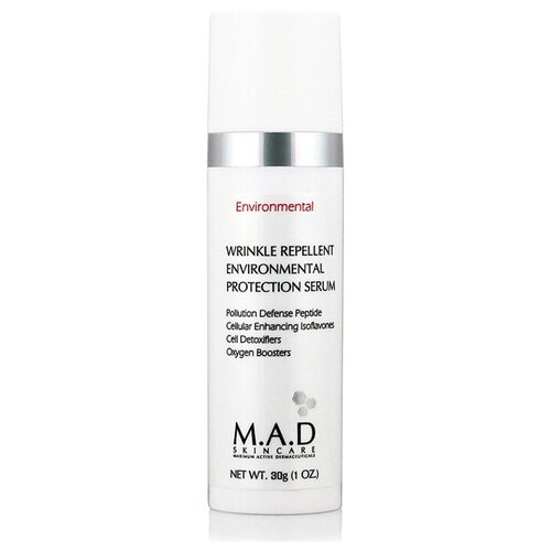 M.A.D Skincare Wrinkle Repellent Environmental Protection Serum Защитная сыворотка для лица против морщин, 30 г