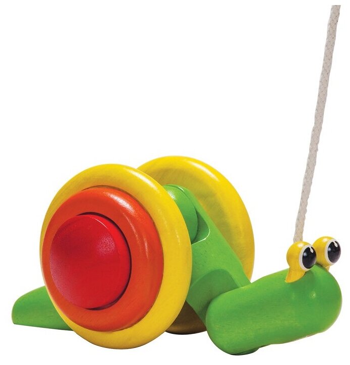 Каталка-игрушка PlanToys Pull-Along Snail (5108 / 5722)