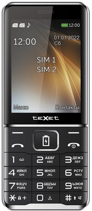 Телефон teXet TM-D421, черный