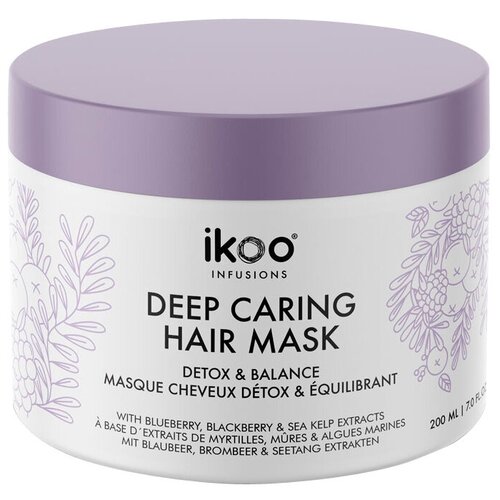 Ikoo infusions Deep Caring Mask - Detox  Balance - Маска глубокое восстановление/ Детокс и баланс 200 мл