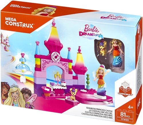 Конструктор Mega Construx Barbie FFW89 Королевский бал, 81 дет.