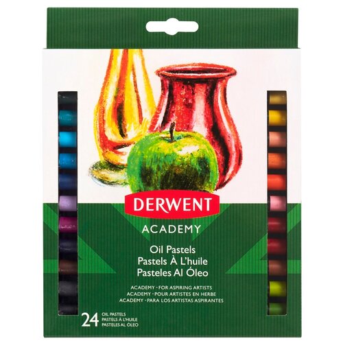 Пастель для рисования Derwent Academy Oil Pastel 24 цвета