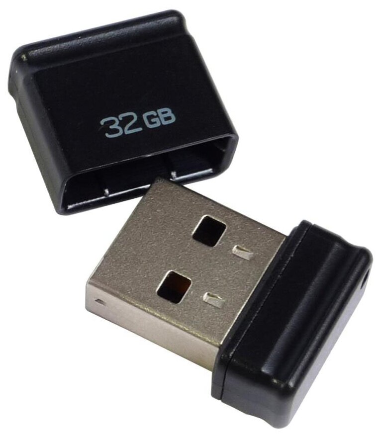 Qumo USB 2.0 32GB NANO QM32GUD-NANO-B Black