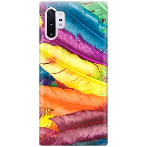 re pa накладка transparent для samsung galaxy a5 2017 с принтом разноцветные перья RE: PA Накладка Transparent для Samsung Galaxy Note 10+ с принтом Разноцветные перья