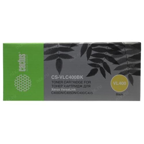 Картридж cactus CS-VLC400BK, 10500 стр, черный