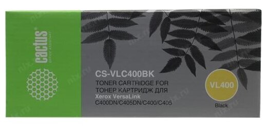 Картридж CACTUS CS-VLC400BK, 106R03532, черный / CS-VLC400BK
