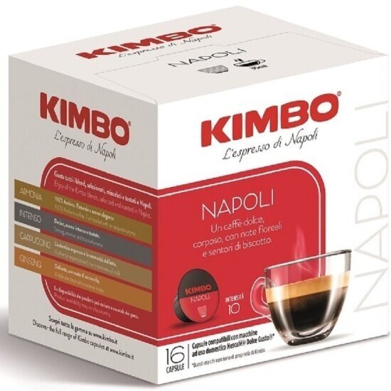 Кофе в капсулах Kimbo NAPOLI 16 шт (для кофемашин Dolce Gusto)