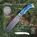 Нож туристический охотничий Скиф, Ворсма, дамасск, карельская береза, литьё мельхиор