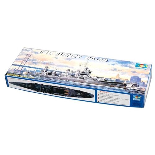 Сборная модель Trumpeter USS Quincy CA-39 (05748) 1:700 сборная модель trumpeter french battleship richelieu 1943 05750 1 700