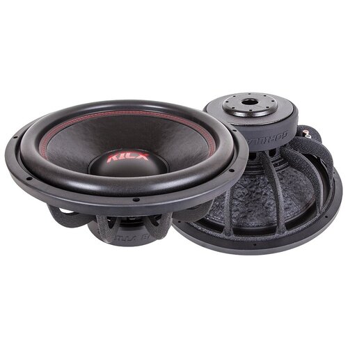 Автомобильный сабвуфер Kicx Gorilla Bass E15 черныйкрасный 23238₽