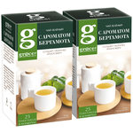 Чай Grace зеленый с ароматом бергамота 2 шт по 25 пакетиков - изображение
