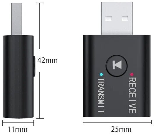 Блютуз трансмиттер/ресивер JBH BT-10 2-in-1 Transmitters & Receiver