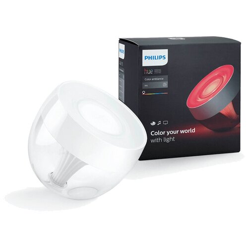 фото Лампа декоративная philips hue iris clear, 10 вт, цвет арматуры: белый