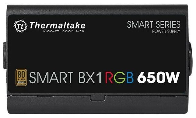 Блок питания THERMALTAKE Smart BX1 RGB 650W, черный PS-SPR-0650NHSABE-1